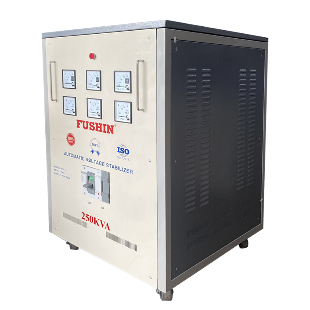 Ổn áp 3 pha năng lượng mặt trời dải 350V~500V ra 380V 250KVA Fushin