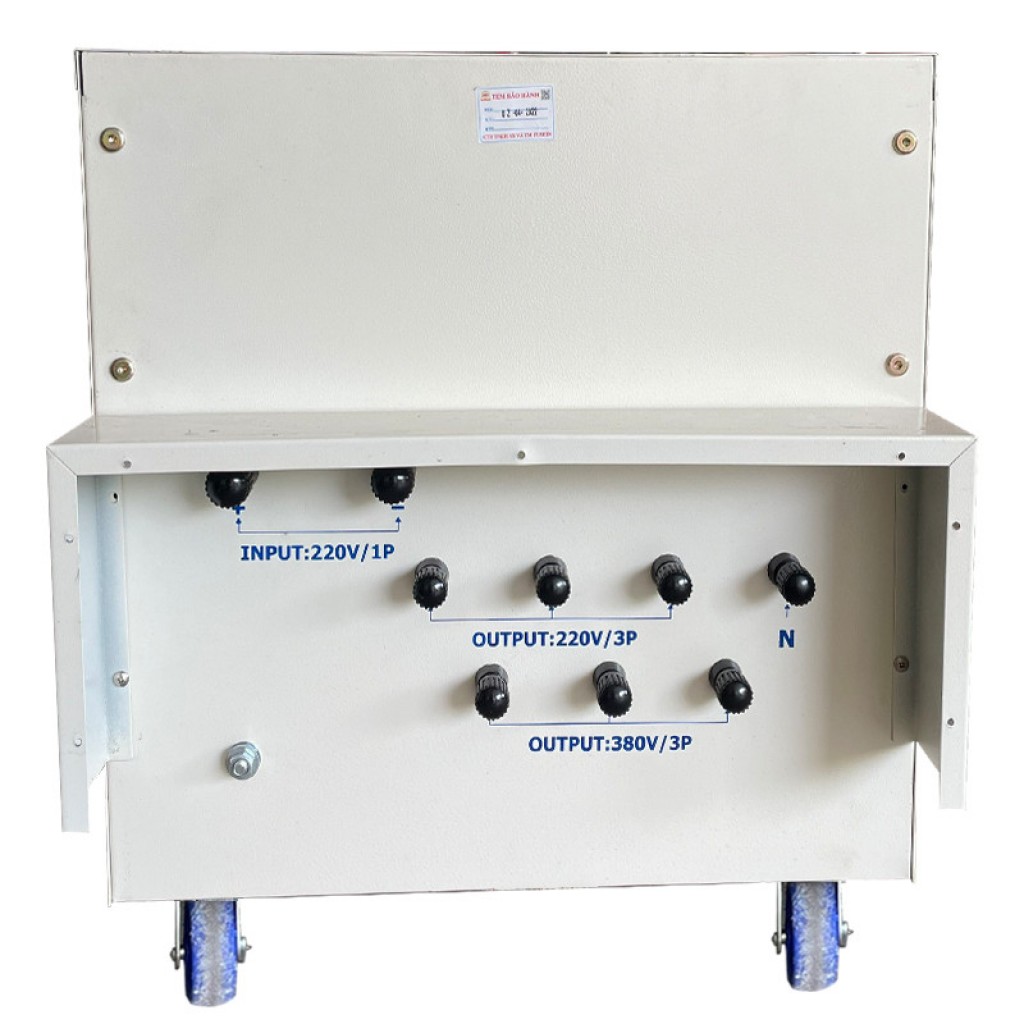 BIẾN ÁP 1PHA 220V RA 3PHA 220V/380V - 15HP(380V)