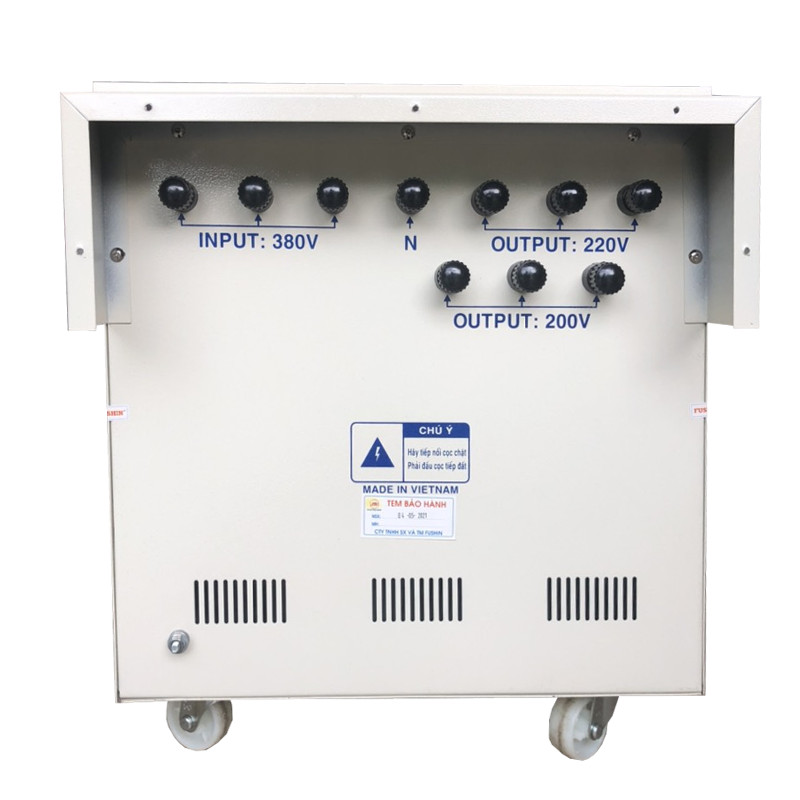 Biến áp tự ngẫu 3pha vào 380v ra 220v - 15KVA (S..II)