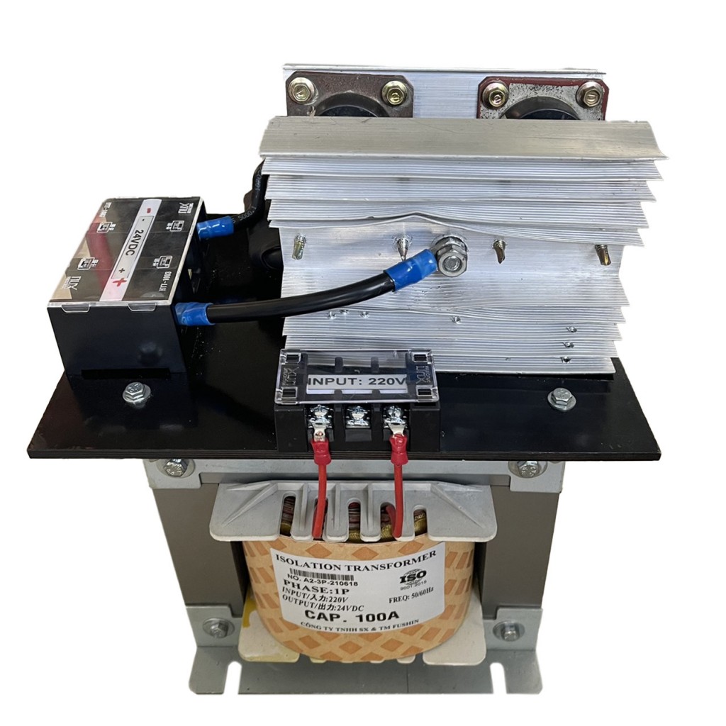 Biến áp đổi nguồn 220V ra 24VDC - 100A