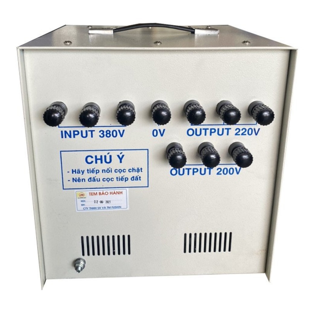 Biến áp tự ngẫu 3pha - 6KVA (S.II) - 100% dây đồng