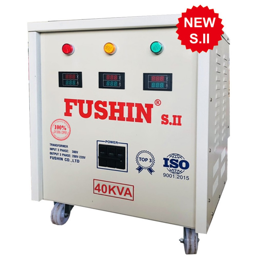 Biến áp tự ngẫu 3pha - 40KVA (S..II) - 100% dây đồng