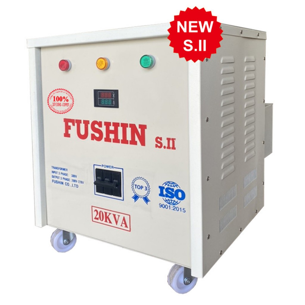 Biến áp tự ngẫu 3pha - 20KVA (S.II) - 100% dây đồng