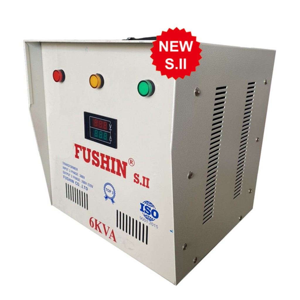 Biến áp tự ngẫu 3pha vào 380v ra 220v - 6KVA (S.II)