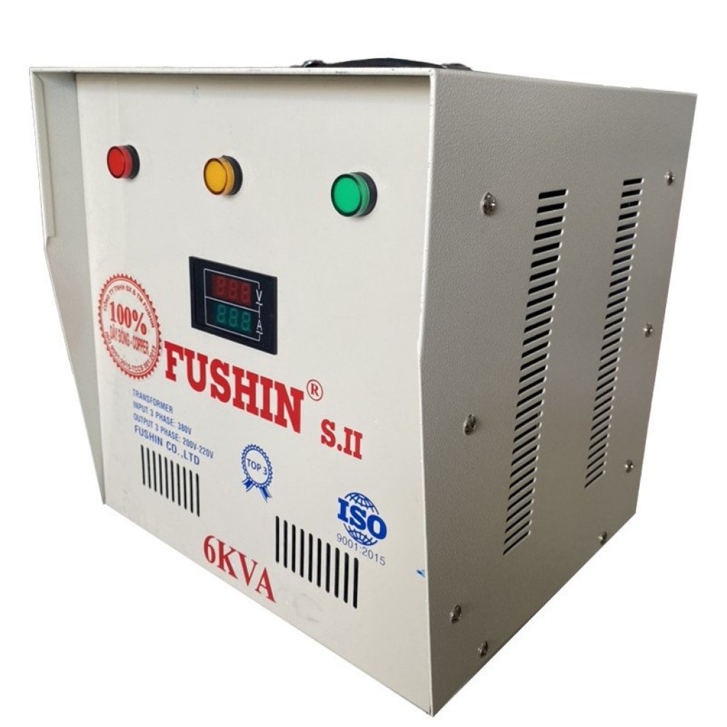 Biến áp tự ngẫu 3pha - 6KVA (S.II) - 100% dây đồng