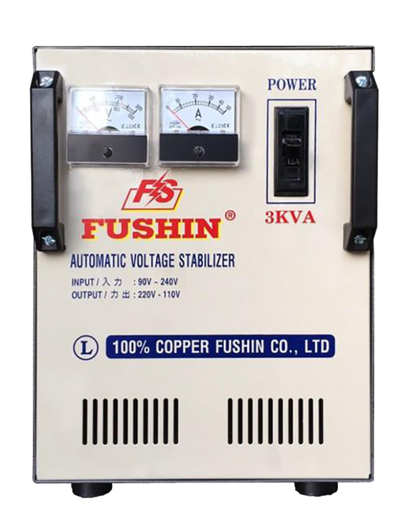 Ổn áp 1 pha 3KVA - Dải 90V~250V Fushin