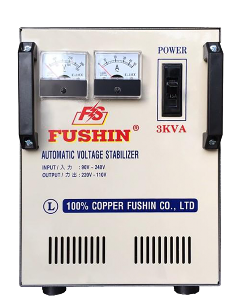 Ổn áp 1pha 3KVA - Dải 50V~250V Fushin
