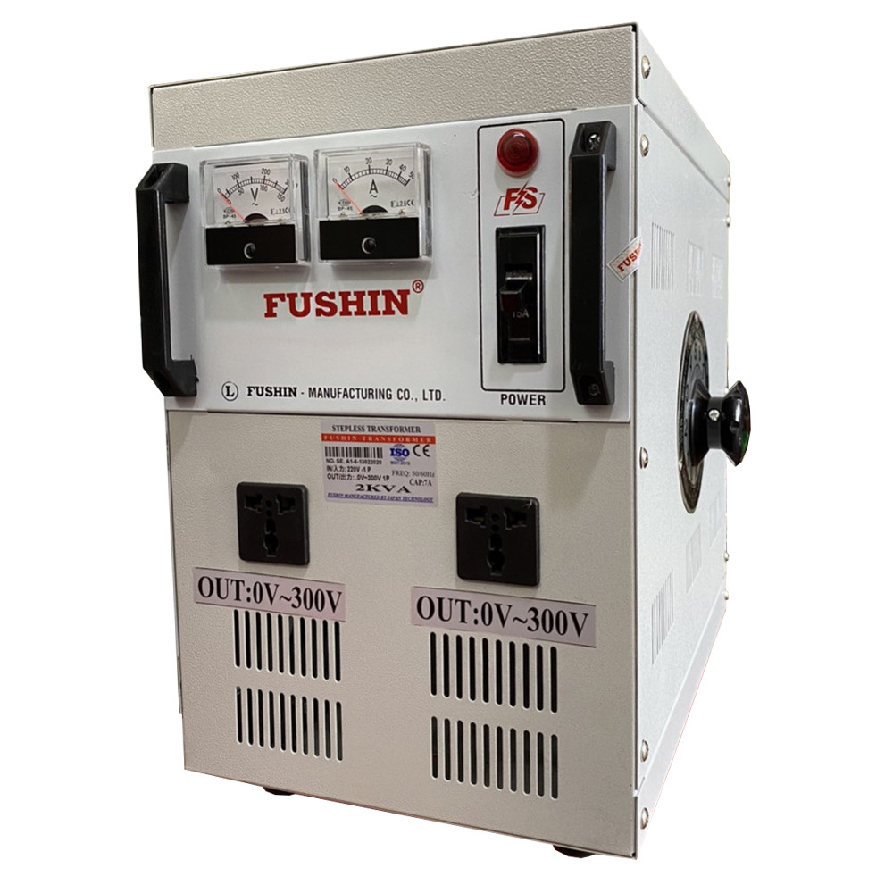 BIẾN ÁP VÔ CẤP ĐIỀU CHỈNH ĐIỆN ÁP 0V-300V - 2KVA