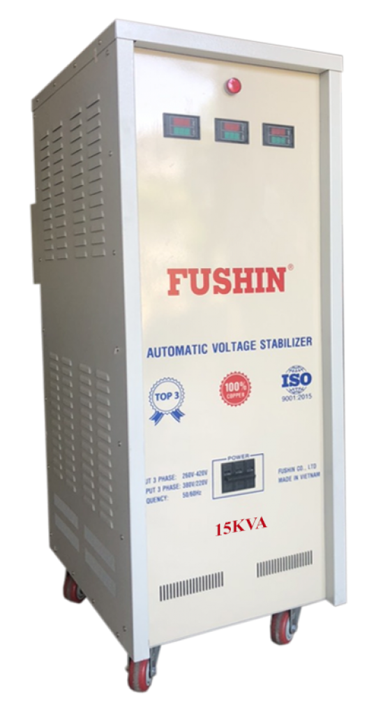 Ổn áp 3 pha dải 260V~420V ra 380V 15KVA Fushin