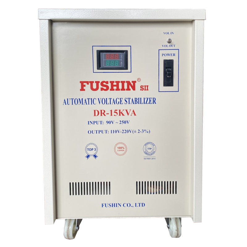 Ổn áp 1 pha 15KVA - Dải 50V~250V Fushin