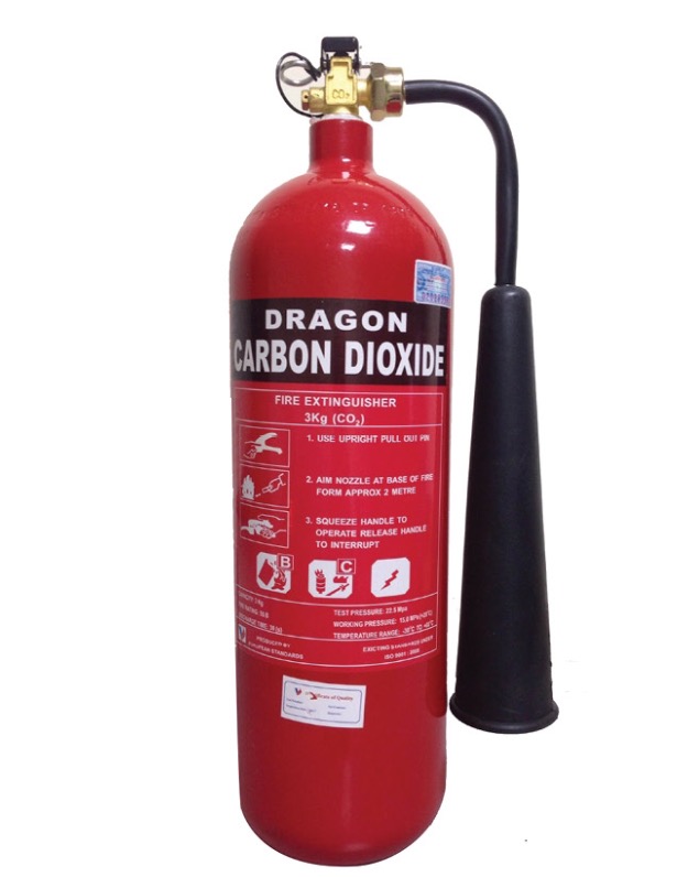 Bình chữa cháy DRAGON khí CO2 3kg