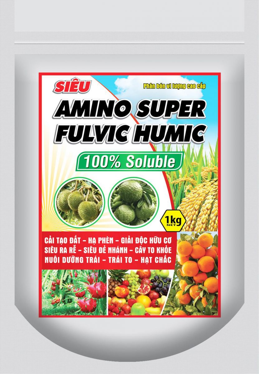 Amino Super Fulvic Humic - PHÂN BÓN LÁ HỮU CƠ SINH HỌC CAO CẤP