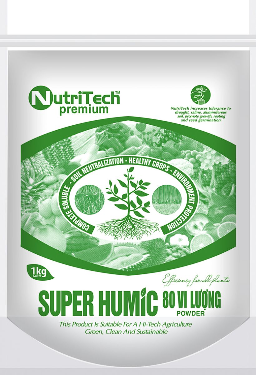 SUPER HUMIC NutriTech  - phân bón lá hữu cơ sinh học dạng bột cao cấp