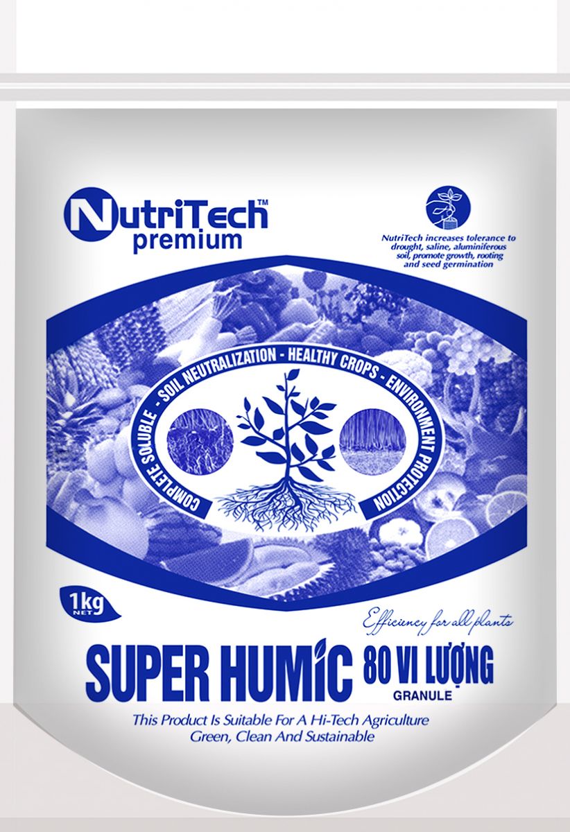 SUPER HUMIC NUTRITECH - PHÂN BÓN LÁ HỮU CƠ SINH HỌC DẠNG VIÊN CAO CẤP