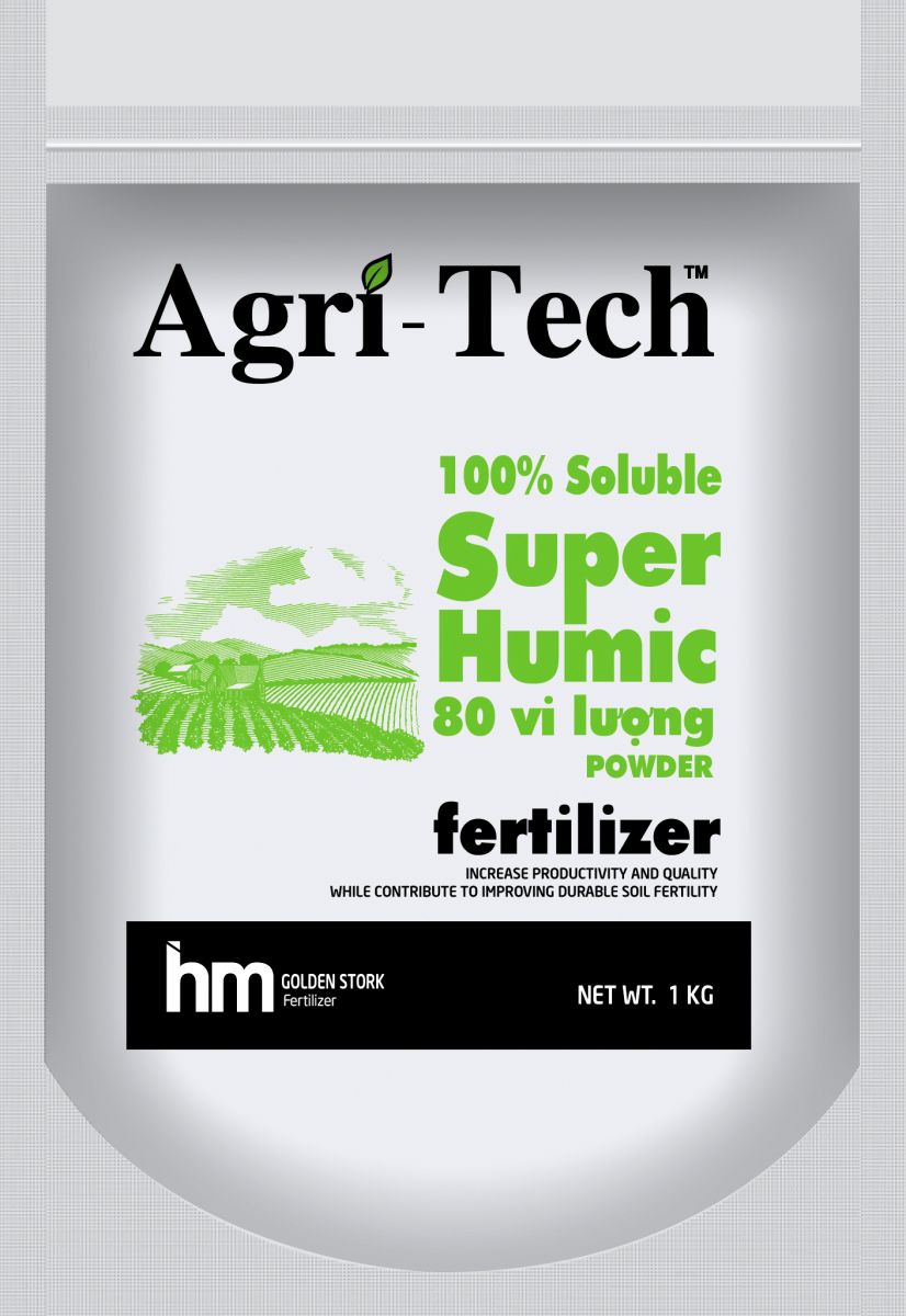 SUPER HUMIC Agri-Tech - PHÂN BÓN LÁ HỮU CƠ SINH HỌC DẠNG BỘT CAO CẤP