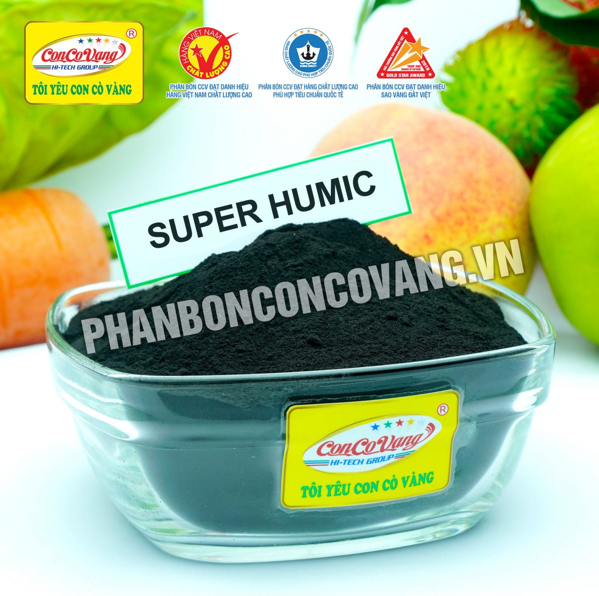 SUPER HUMIC Agri-Tech - PHÂN BÓN LÁ HỮU CƠ SINH HỌC DẠNG BỘT CAO CẤP