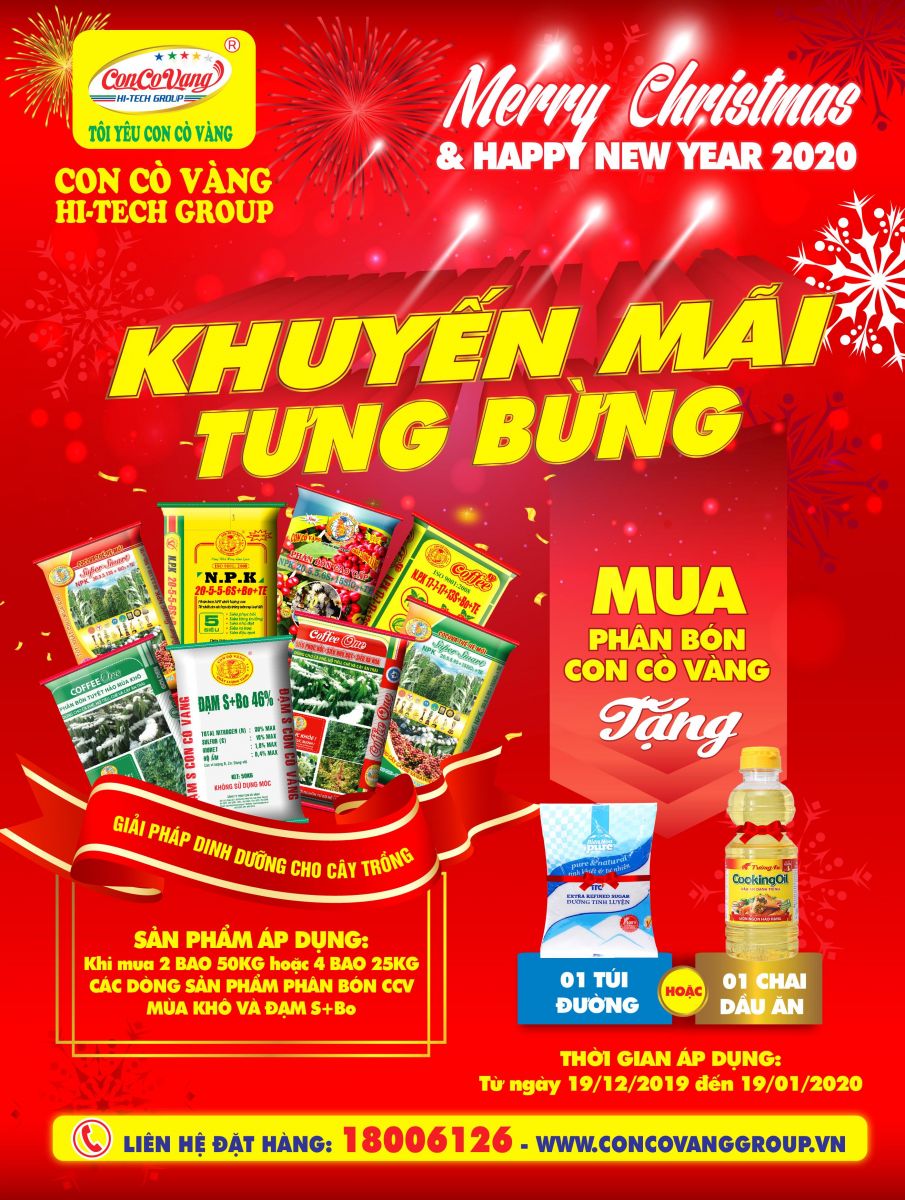 Khuyến mãi tưng bừng Merry Chrismas $ Happy New Year