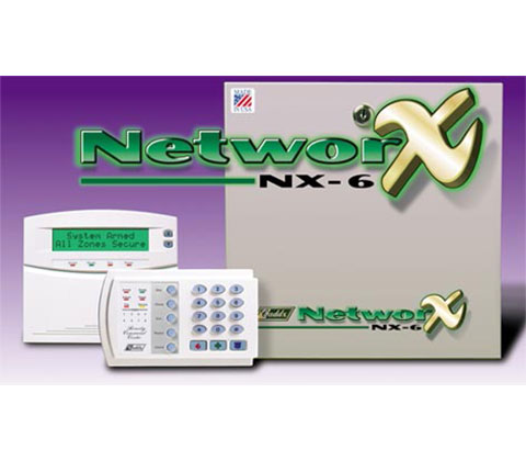 NetworX-NX-6 trung tam báo cháy báo trộm 6 zone, bao gồm bàn phím, binh acquy