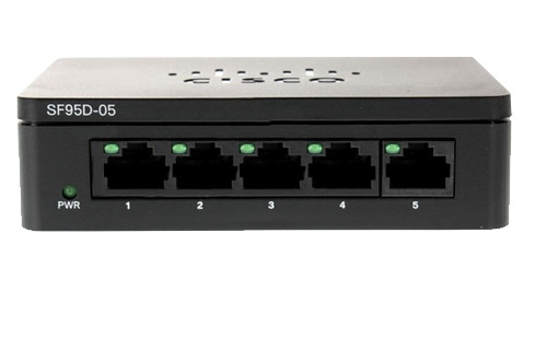 5-port 10/100Mbps Unmanaged Switch Cisco SF95D-05