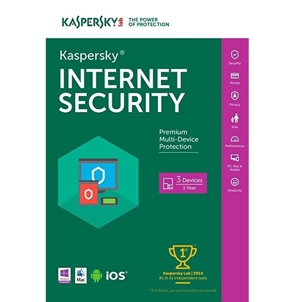 Kaspersky Internet Security - 3 Users (KL1854MUCFS)