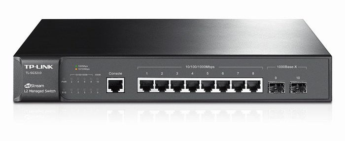 8-Port + 2 Slot SFP Gigabit Switch TP-LINK TL-SG3210