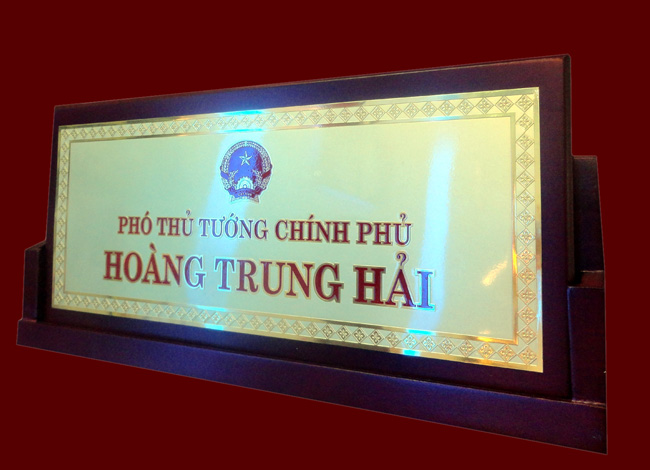 bảng tên phòng ban