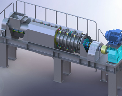 Continous screw press