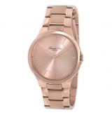 Rose Gold Watch with Link Strap