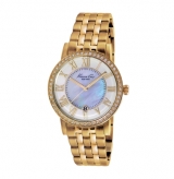 Yellow Gold Watch with Crystal Bezel