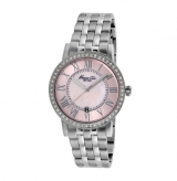 Stainless Steel Watch with Crystal Bezel