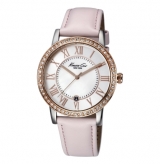 Rose Gold Watch with Pink Leather Strap