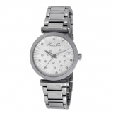 Stainless Steel Watch with Crystal-Accent Dial