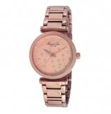 Rose Gold Watch with Crystal-Accent Dial