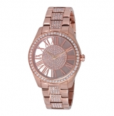 Rose Gold Watch with Two-Layer Dial