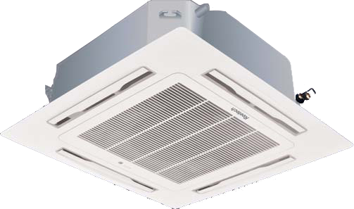 Air conditioner with ceiling