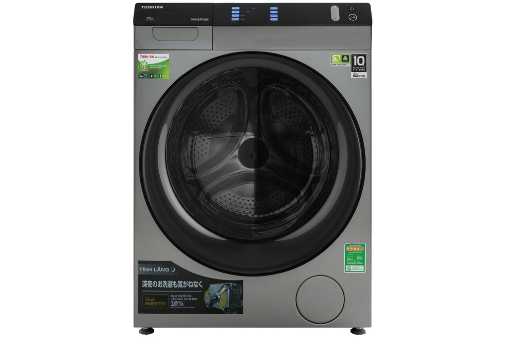 Máy giặt sấy Toshiba Inverter 8 Kg TWD-BH90W4V (SK) (Model 2019)