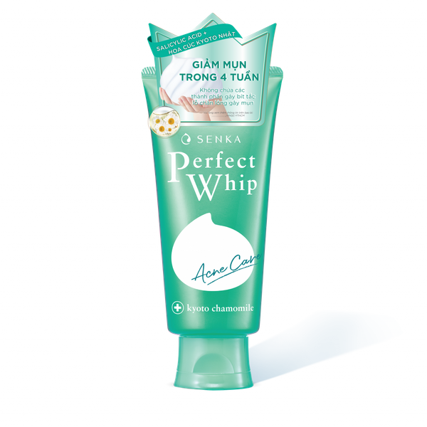 Sữa Rửa Mặt Senka Perfect Whip Acne Care Cho Da Mụn 100g