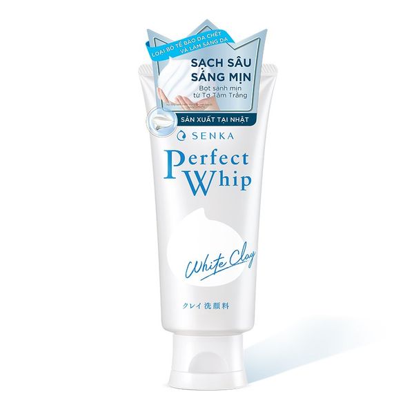 Sữa rửa mặt đất sét trắng Senka Perfect White Clay (120g)