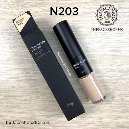[Chính Hãng] Kem Che Khuyết Điểm Hai Đầu Tiện Dụng The Face Shop Concealer Dual Veil Ex 4.3g(#203- Tone tự nhiên)