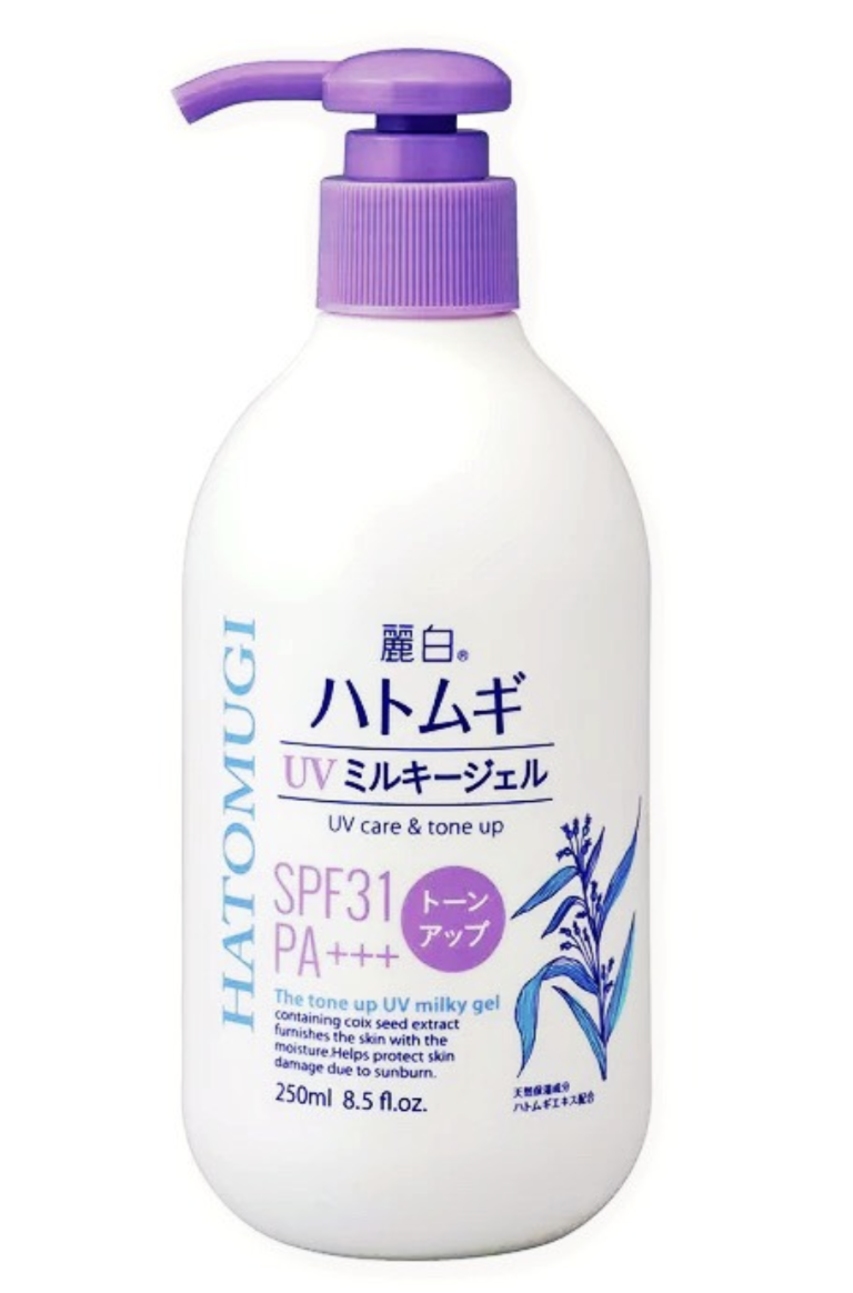 Sữa Dưỡng Thể Chống Nắng Nâng Tone Da Reihaku Hatomugi UV Care & Tone Up Milky SPF31 PA++++ (250mL)