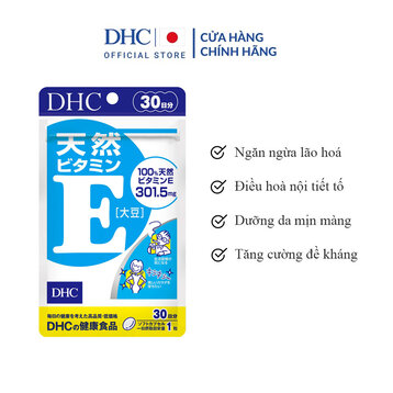 Viên uống DHC NATURAL Vitamin E 30 ngày 