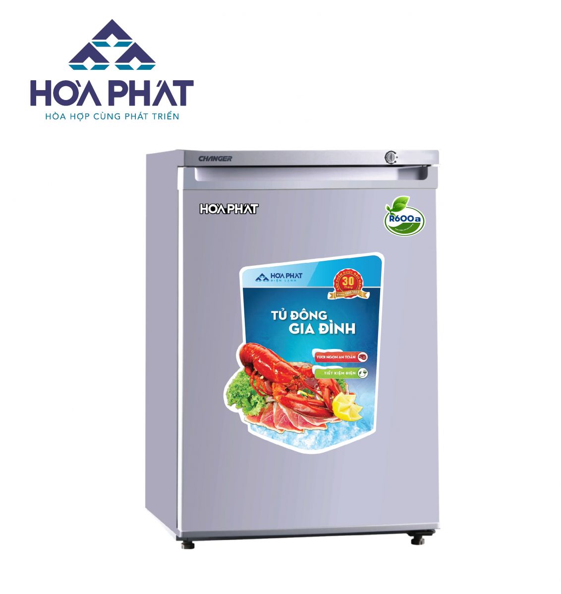 Tủ đông đứng Hòa Phát 100 lít HCF-116P