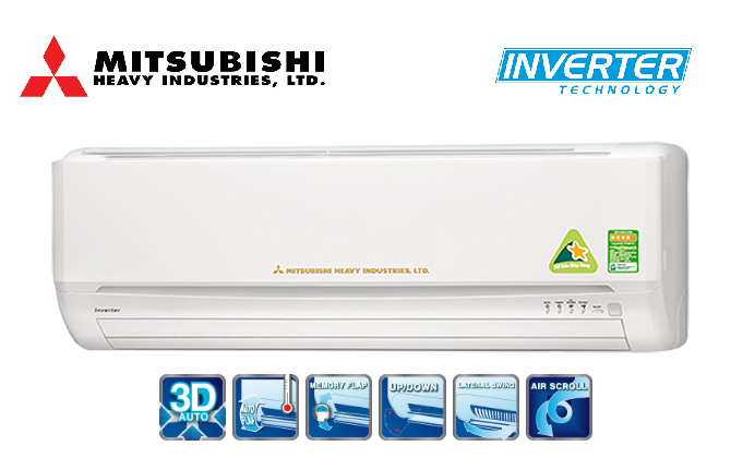 Máy lạnh Mitsubishi Heavy Inverter 1 HP SRK10YL-S5