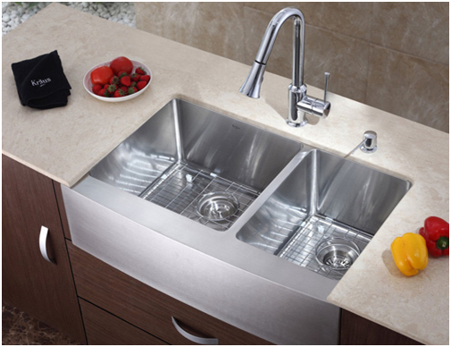Đánh bóng chậu rửa inox bằng vỏ cam