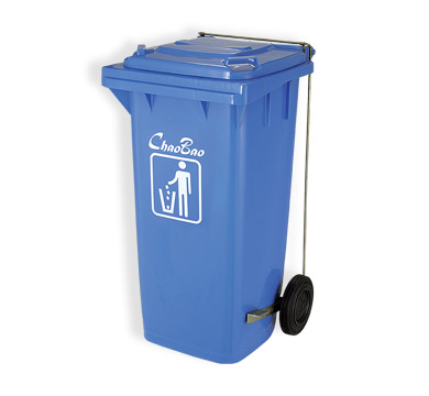 Thùng rác nhựa  120L Foot-pedal Side-wheel Garbage Bin B-003A