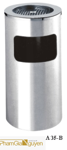 Thùng rác Inox gạt tàn A35-B