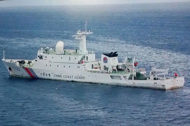 Malaysian marine police intercepted the Chinese ships entered waters
