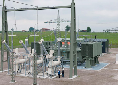 Integrated transformer station