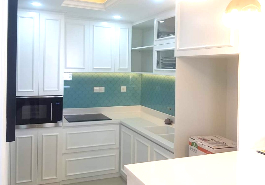 Công trình bộ tủ bếp tại nhà chị Nga quận 7