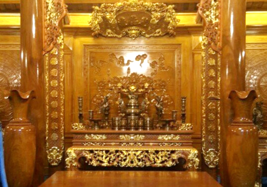 Công trình phòng thờ nhà chú Hùng - Hóc Môn